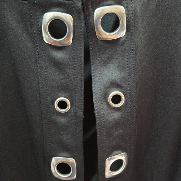 Susan Graver Black Blazer with Eyelet Details - Picture 2 of 5